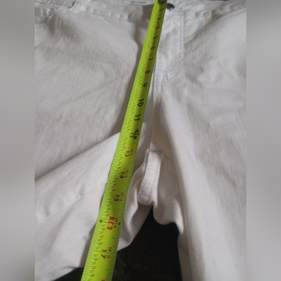 Lane Bryant, NWT, Women's Size 28 White Girlfriend Crop - Picture 6 of 8